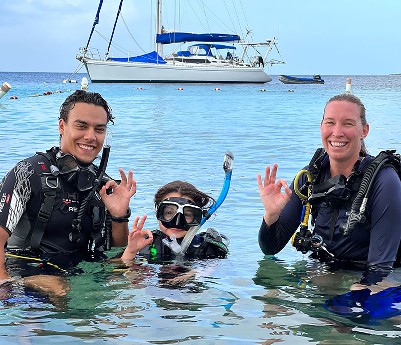 beginner supplied air snorkeling for youth SASY